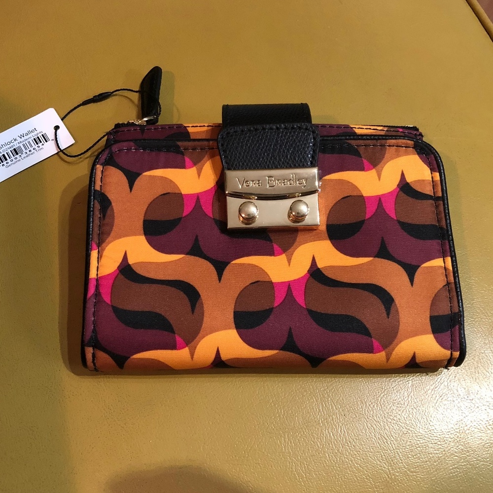 Vera Bradley Pushlock Wallet Modern Lights NEW
